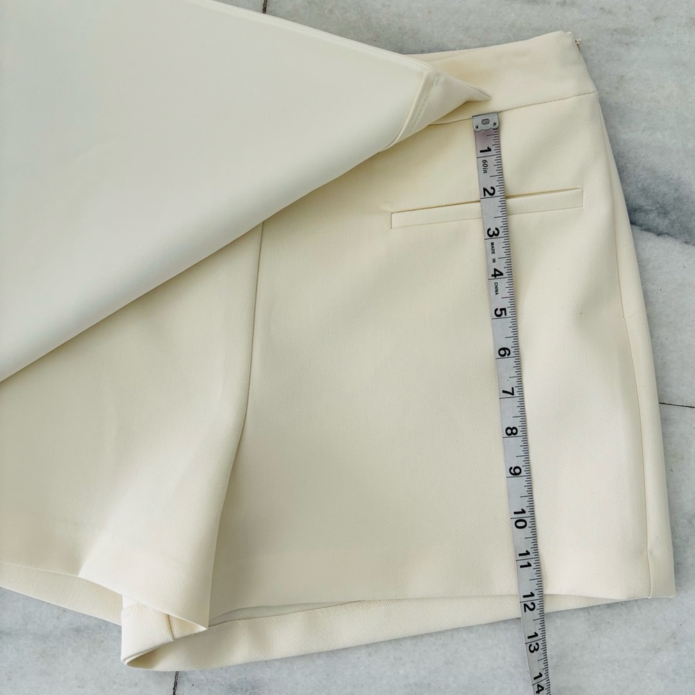 Zara Off-White Tailored Skort - Picture 7 of 12